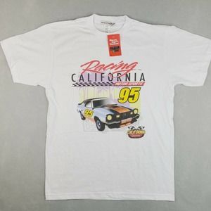 Racing California Speedway Motor Sports 95 T-Shirt‎ Small White Made In USA